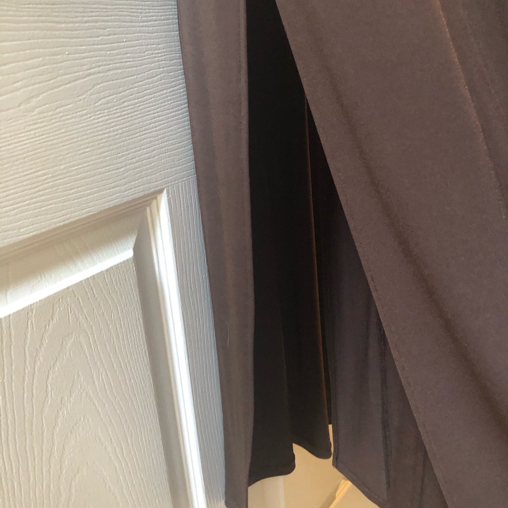 Michael Kors Long Brown Maxi Dress With Collar - Picture 3 of 5